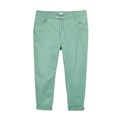 Bild av TOM Tailor Cropped Tygbyxor, Storlek: 48x28, Faded green