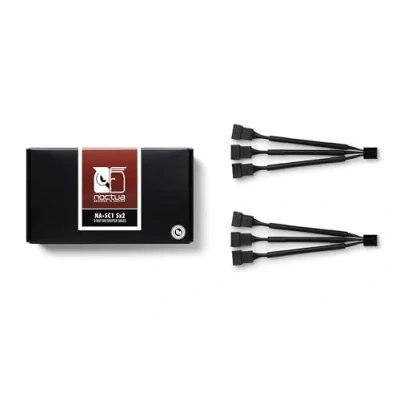 Bild av Noctua NA SC1 Sx2, 3 vägs fläktfördelningskabel, 4 stifts PWM (dubbelförpackning, 13 cm, svart)