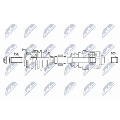 Bild av Drivaxel, framaxel vänster, hyundai coupe ii, elantra iii, sedan 49501 2C610, 2D111, 2D112, 2D113,