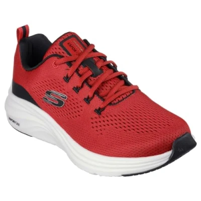 Bild av Skechers Vapor skumträningsskor för män, Red Mesh/Syntetisk/Black trim, 7.5 UK, Rött nät syntetisk svart 41.5 EU