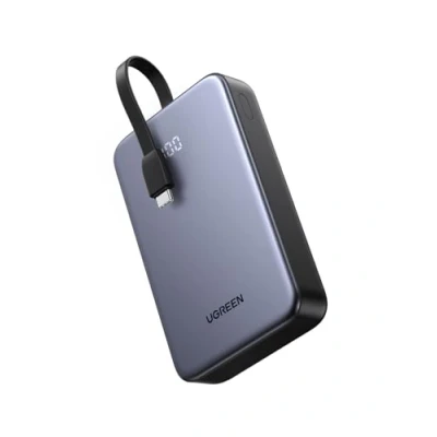 Bild av UGREEN Power Bank 20000mAh 22.5W, powerbank med inbyggd USB C kabel, 1 C, A, extern kompatibel iPhone 16 Pro/Pro Max/16/15/14, Galaxy S24 Ultra och fler