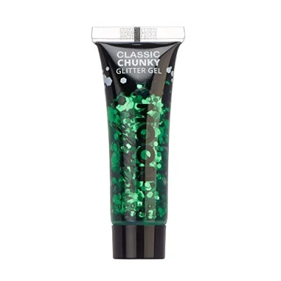 Bild av Klassisk tjock glänsande gel från Moon glitter 12 ml grön för ansikte