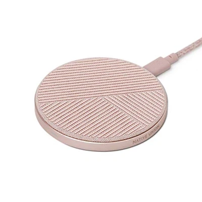 Bild av Native Union Drop trådlös laddare med hög hastighet [Qi certifierad] 10 W halkfri snabb laddningsdyna kompatibel iPhone 12/12 Pro/12 Pro Max/12 mini/11/11 Pro/11 Max (Rose)