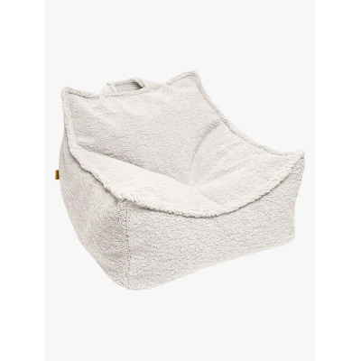 Bild av MEOWBABY Sittsäck Björn för Barn, Sittpuff, Beanbag, Bearly, Krämig