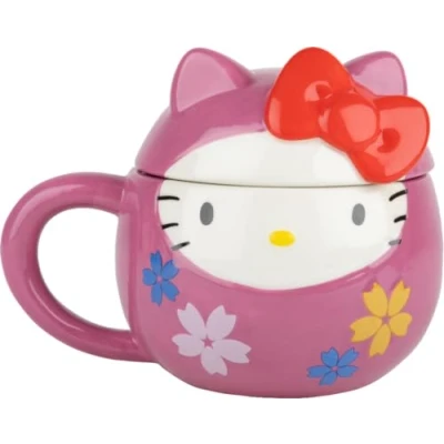 Bild av Konix Hello Kitty Mug 3D keramisk mugg 320 ml daruma rosa