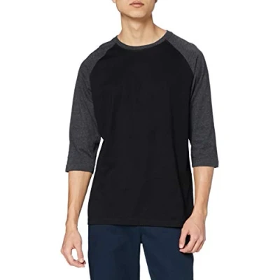Bild av Urban Classics Contrast 3/4 Sleeve Raglan Långärmad tröja, Storlek: XL, Blk/cha