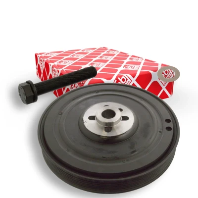 Bild av FEBI BILSTEIN 106526 Poulie Damper 6PK 192,5 5 avec vis, raccord de tuyau VOLKSWAGEN: TRANSPORTER 4, 4 Bus, LT 28 35 II Bus