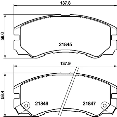 Bild av HELLA 8DB 355 016 611 Jeu de plaquettes frein avec indicateur d&#039;usure OPEL: Frontera B SUV, A Sport SUV Cabriolet,