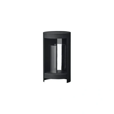 Bild av AYTM lykta Ora, svart, höjd 28,2 cm, glas, aluminium