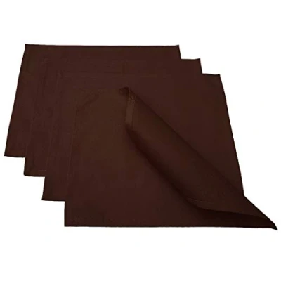 Bild av Högkvalitativ bordstabletter, 4 stycken tillverkade av 100% bomull, koncept, färg och storlek valbar (bordstabletter set om 46 x 36 cm, choklad)