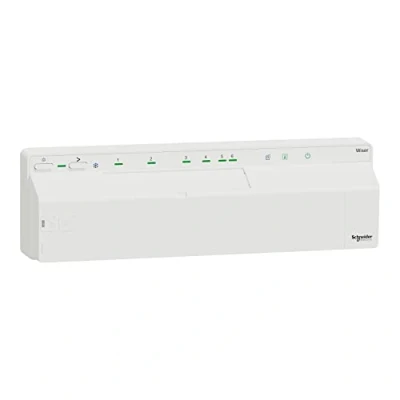 Bild av Schneider Electric Wiser, Hydraulisk uppvärmd golvställare, 6 zoner, 230 V, CCTFR6600