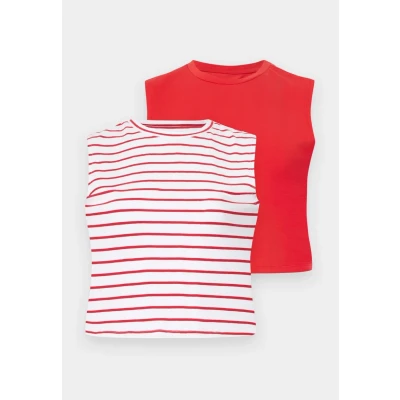 Bild av ONLY Onlchoice 2 PACK Linne, Storlek: Large, True red/bright white