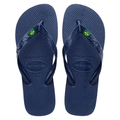 Bild av Havaianas unisex topp Brasilien flip flop, blå, 6/7 UK, BLÅ, 39/40 EU