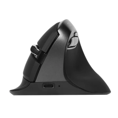 Bild av DELUX vertikal mus trådlös, ergonomisk med BT 4.0 och 2.4G trådlöst dubbelläge, inbyggt uppladdningsbart batteri, tyst design, 6 knappar 4 DPI nivåer, optisk PC RGB ljus