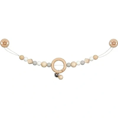 Bild av Goki Wooden Stroller Chain Star Gray with Clips