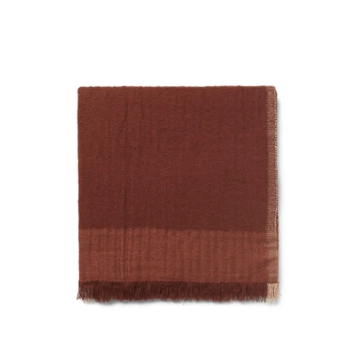 Bild av Ferm Living Weaver Throw Pläd Red Brown W120 x D1 H170 cm
