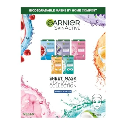 Bild av Garnier Tissue Masks Discovery SET Ansiktsvårdsset, Storlek: One Size,