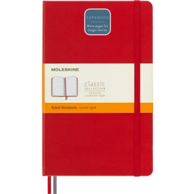 Bild av Moleskine Expanded Large Ruled Hardcover Notebook