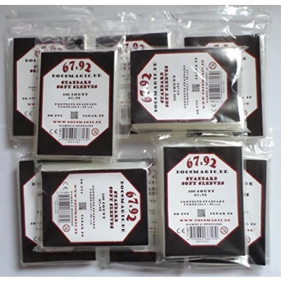 Bild av Docsmagic.de 1.000 Soft Card Sleeves Clear 10 Packs 67 x 92 mm Standard Size