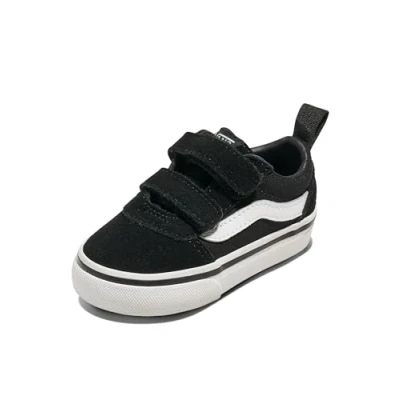 Bild av Vans Unisex barn Td Ward V Sneaker, Mocka kanvas svart vit, 5 UK Child