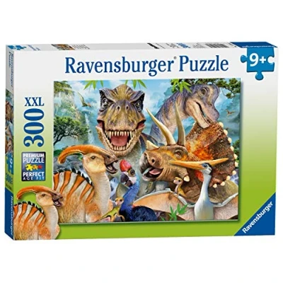 Bild av Ravensburger 13246 300 bitar XXL Barnpussel från 9 år perfekt ålderspassning Glada dinosaurier en rolig aktivitet för familjen och barnen