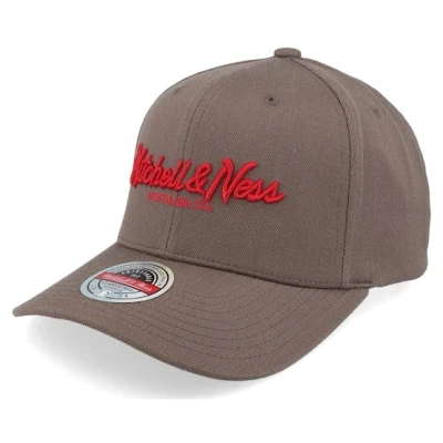 Bild av Mitchell &amp; Ness Classic Red Pinscript Snapback, Gråröd, one size