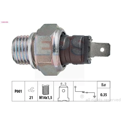 Bild av EPS 1.800.006 Sonde De Pression d&#039;Huile M14x1,5 Made in Italy OE Equivalent RENAULT: Super 5 Van, 3/5 portes, Rapid, SAAB: 9 3 Cabriolet