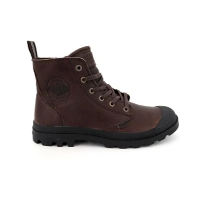Bild av Palladium unisex pampa dragkedja läder ankelstövel, Bison, 43 EU
