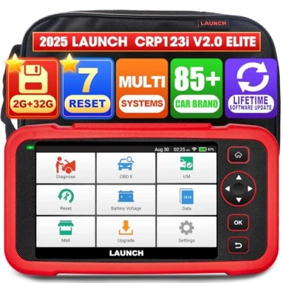 Bild av LAUNCH CRP123i V2.0 OBD2 Diagnostic Tool for Cars, Vehicle OBD Scanner with 4 Systems, Felkodsläsare Code Reader 7 Reset Olja Reset, SAS Broms BMS ABS Blödning, DPF Regenerer