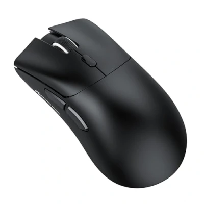 Bild av ATTACK SHARK R1 59g SUPERLIGHT mus, PixArt PAW3311 spelsensor, BT/2.4G trådlös/trådbunden spelmus, 6 justerbara DPI upp till 18000, 65 timmars batteri (svart)