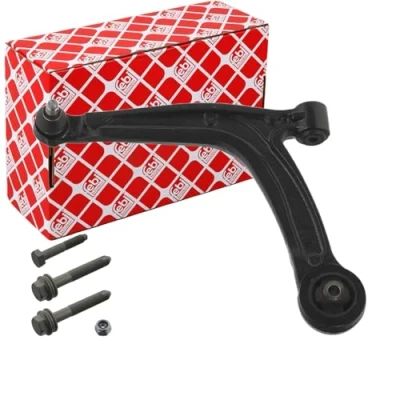 Bild av FEBI BILSTEIN 40710 Bras de suspension avec écrou, kit vis Essieu avant gauche, inférieur barre oscillant transversal Fonte d&#039;acier