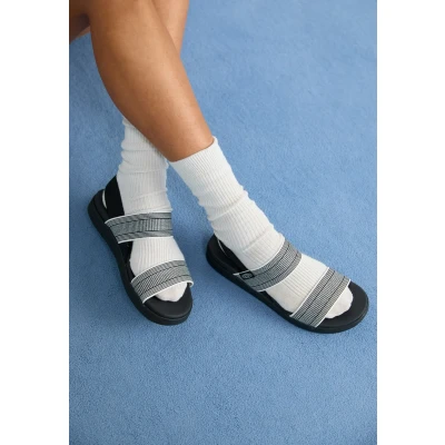 Bild av KEEN kvinnors Elle Backstrap kil sandaler, svart/stjärna vit, 6 UK, Svart stjärna, 39 EU