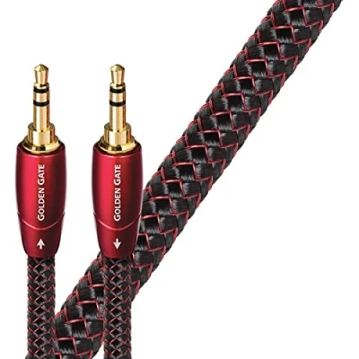 Bild av AudioQuest 3m Golden Gate 3.5mm ljudkabel 3,5mm Svart Ljudkablar (3,5mm, 3,5mm, Koppar, 3 m, svart)