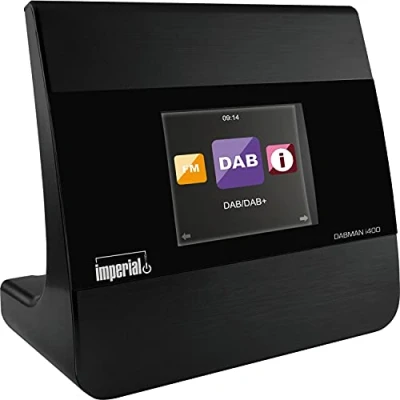 Bild av Imperial DABMAN i400 internetradio/DAB+ adapter perfekt för Hi Fi system (stereoljud, internet/DAB/FM, Bluetooth, multiroom, equalizer, UPnP, WLAN, LAN, line out) svart