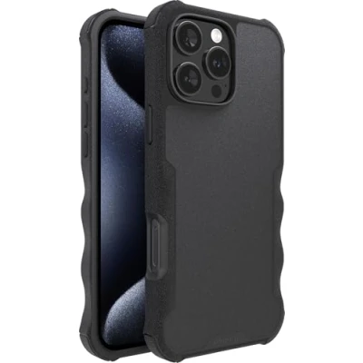 Bild av Smartish® iPhone 16 Pro Max magnetiskt skyddande fodral Gripzilla, kompatibelt med MagSafe [Robust + tuff] kraftigt rustningsskydd, dropptestat skydd för Apple svart Tie Affair