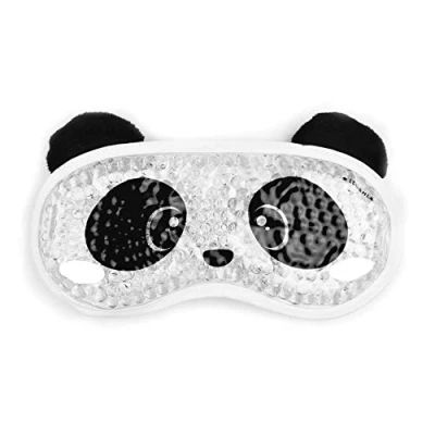 Bild av Legami Chill Out Gelmask för ögon, 19,5 x 11 cm (H max), PVC och polyester, panda tema, återanvändningsbar mask, elastisk justerbar, perfekt passform, varm kall effekt