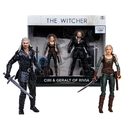 Bild av McFarlane Toys, The Witcher Ciri &amp; Geralt of Rivia (säsong 3) 17,78 cm actionfigur 2 pack, åldrarna 12+