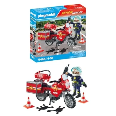 Bild av Playmobil 71466 Action Heroes Byggsats Brandbil På Olycksplatsen