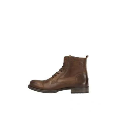 Bild av JACK &amp; JONES Jfwrussel läder konjak 19 biker boots, konjak, 41 EU