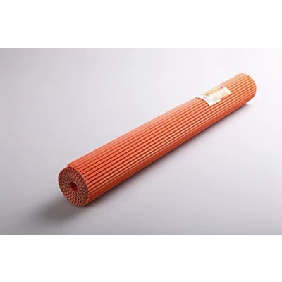 Bild av Clairefontaine Ref 451058C Maildor korrugerad kartongrulle (enkel rulle) 2 x 0,70 m storlek, 175 gsm bräda, lämplig för att göra 3D skapelser orange