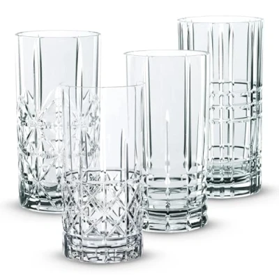 Bild av Spiegelau &amp; Nachtmann, set med 4 delar, longdrinkset, kristallglas, 445 ml, Highland, 0097784 0