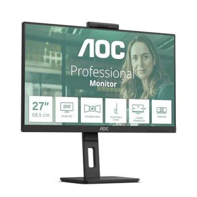 Bild av AOC Q27P3QW, 68,6 cm (27), 2560 x 1440 pixlar, Quad HD, 4 ms, Svart