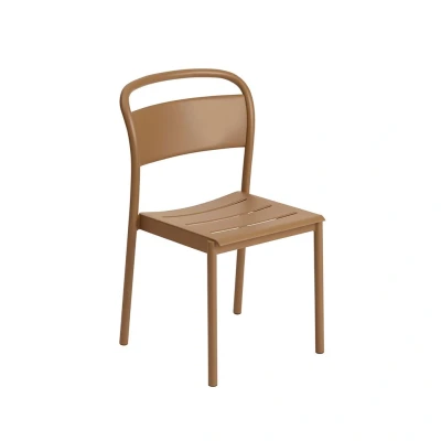 Bild av Muuto Linear Steel Side Chair Trädgårdsstol Burned Orange L49,6 x D54 H85,1 cm