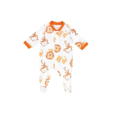 Bild av Chicco Front AND LEG Opening Nattdräkt för barn, Storlek: 76, Orange