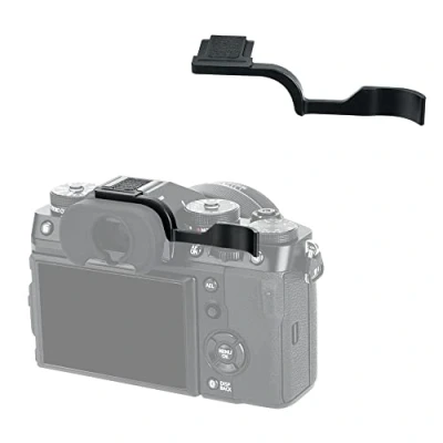 Bild av JJC Metall tummar upp grepp för FUJIFILM X T5 T4 T3 kamera, Fuji XT5 XT4 XT3 het sko montering tumstöd förbättrat