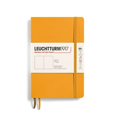 Bild av LEUCHTTURM1917 365639 Anteckningsbok paperback (B6+), mjukt omslag, 123 numrerade sidor, Rising Sun, Blanko
