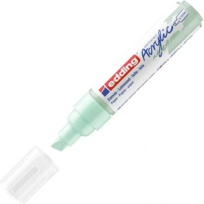 Bild av edding 5000 akrylmarker bred mint 1 vattenfast akrylfärgmarker snedskuren spets 5 10 mm akrylfärgpennor för teckning på duk, konstpapper och trä akrylmarkers stenar