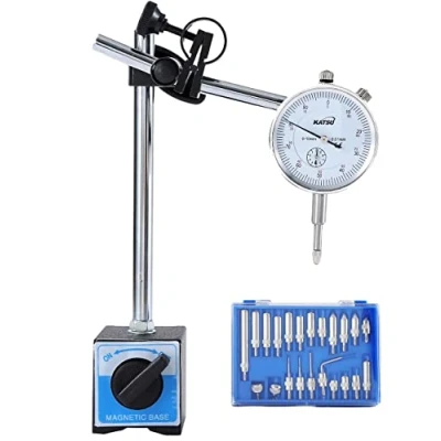 Bild av KATSU Measuring Clock DTI 0 10mm with Magnetic Base and 22 Pieces Display Point Kit, High Precision Tool 40111965