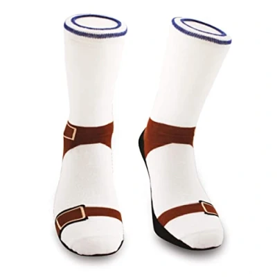 Bild av WINKEE strumpor 16948 vit en storlek, 02) Sandalstrumpor (41 45), one size