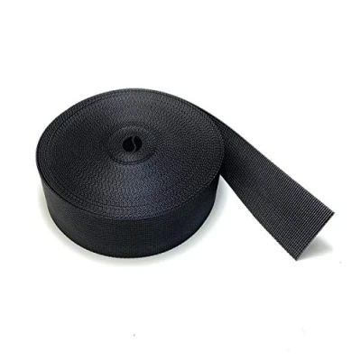 Bild av On1shelf 10 m (50 mm) slitstark nylon lastrem svart, väderbeständigt, polypropylen band